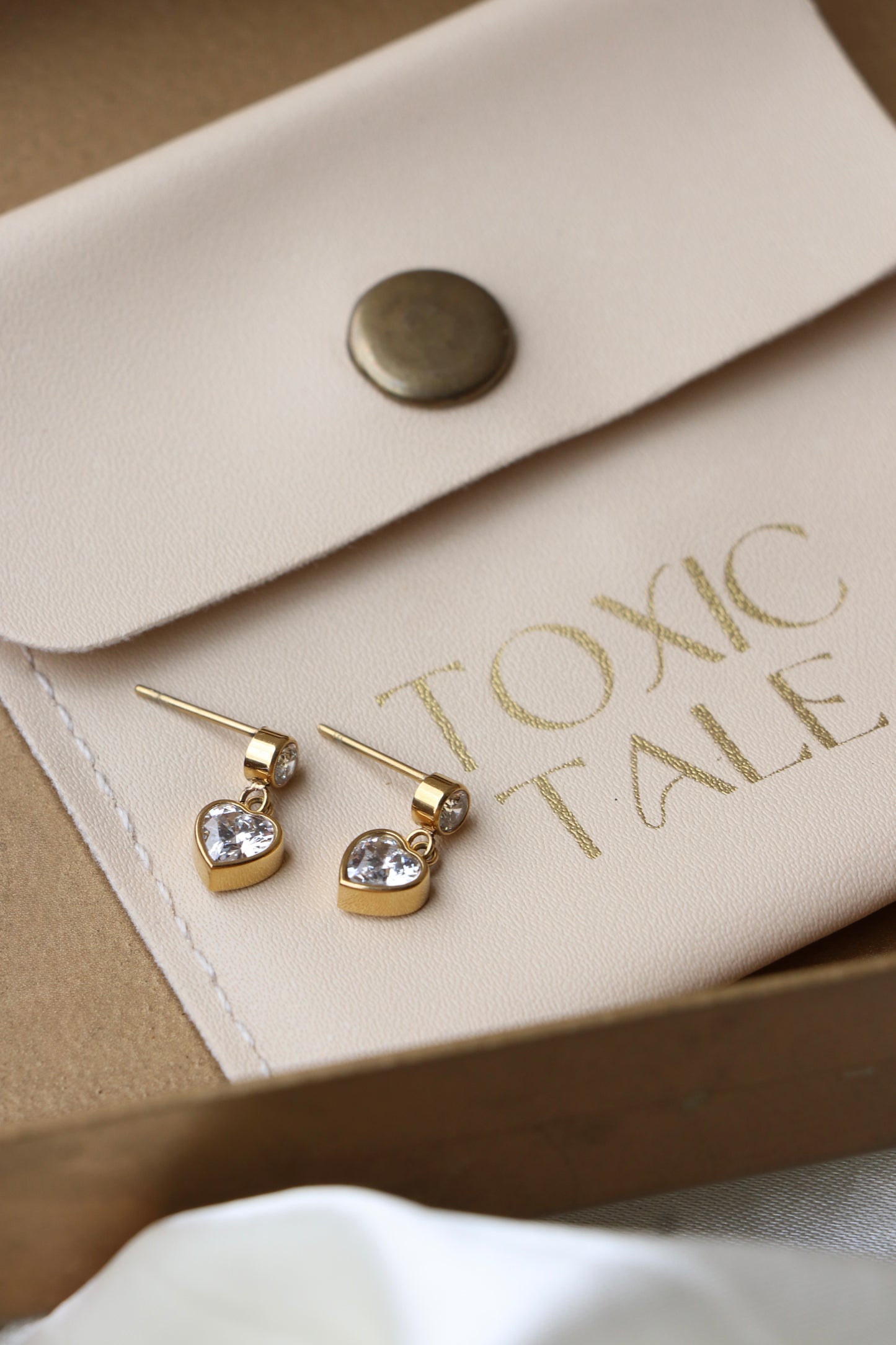 Tiny Pixie Heart Earrings