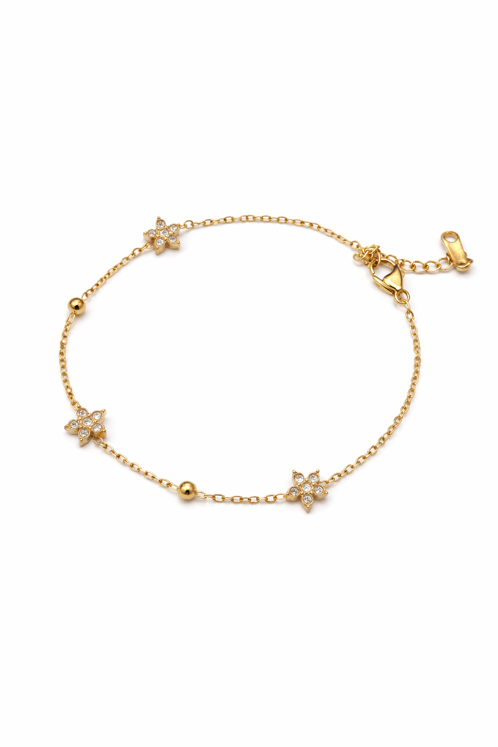 Sandrine Zirconia Flower Bracelet