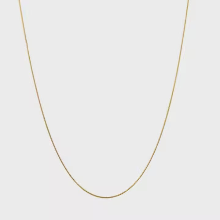 Skinny Solid Gold Chain