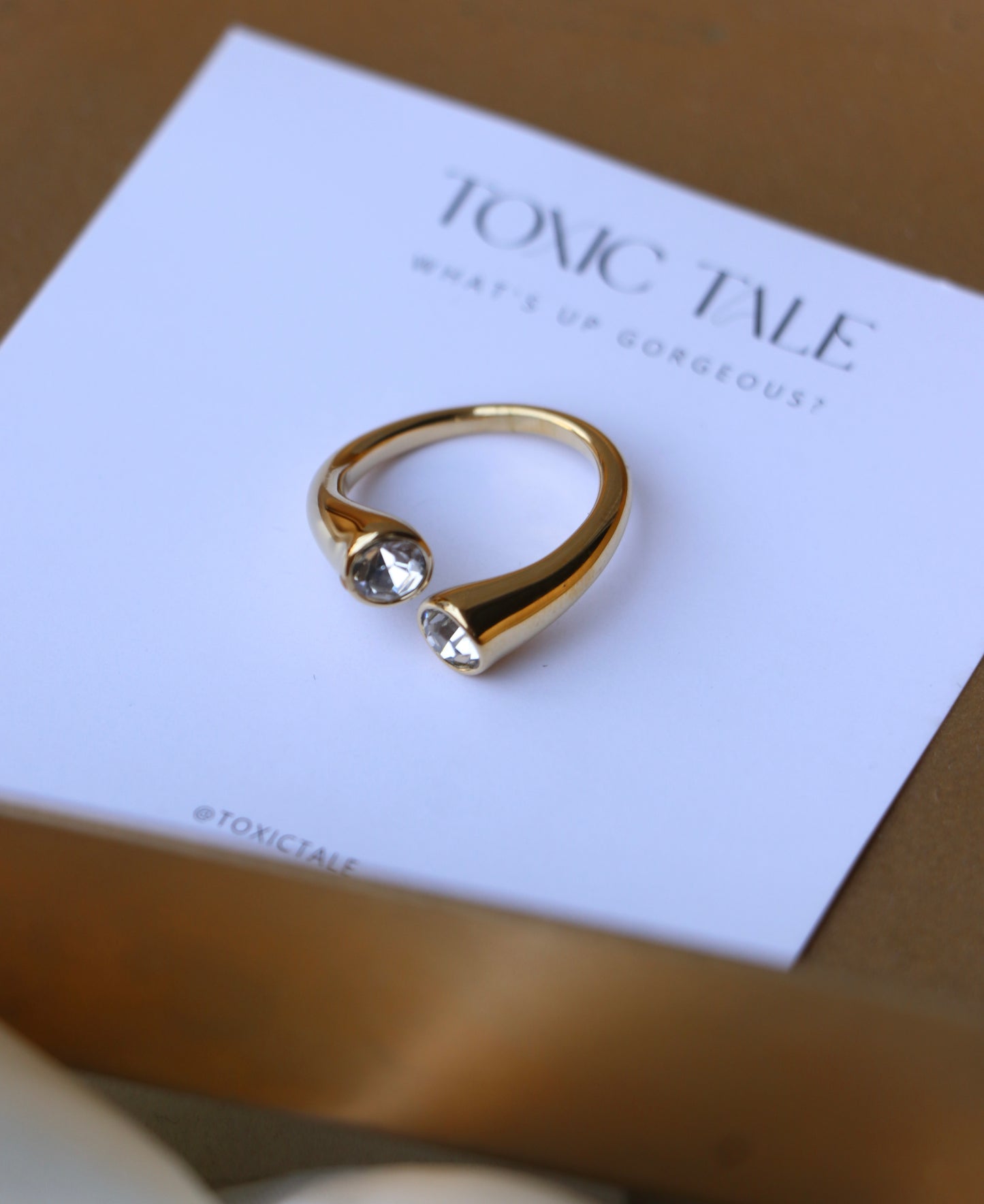 Hazel Zirconia Ring (Adjustable)