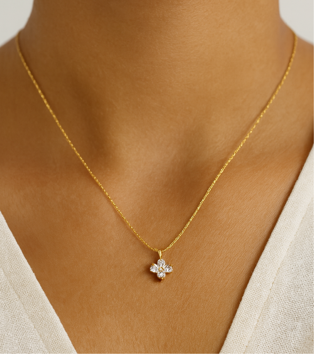 Iced Daisy Necklace