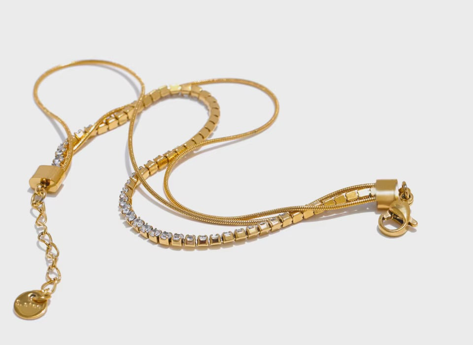 Juliet Zirconia Triple Layered Bracelet