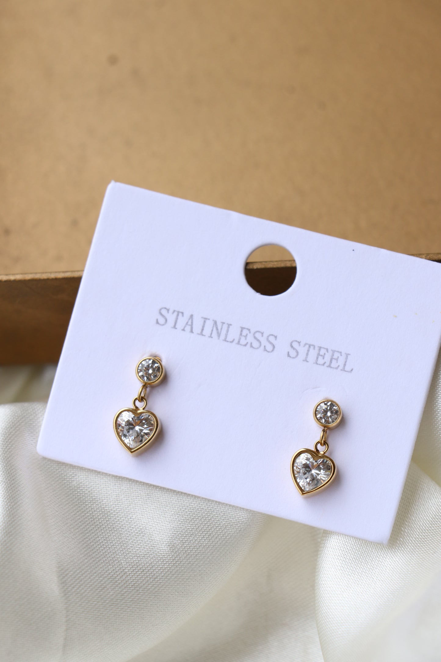 Tiny Pixie Heart Earrings