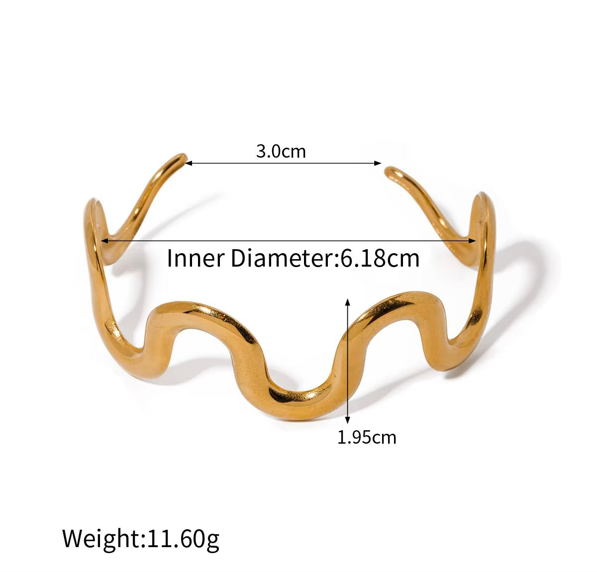 Barbara Solid Gold Band ( Adjustable)
