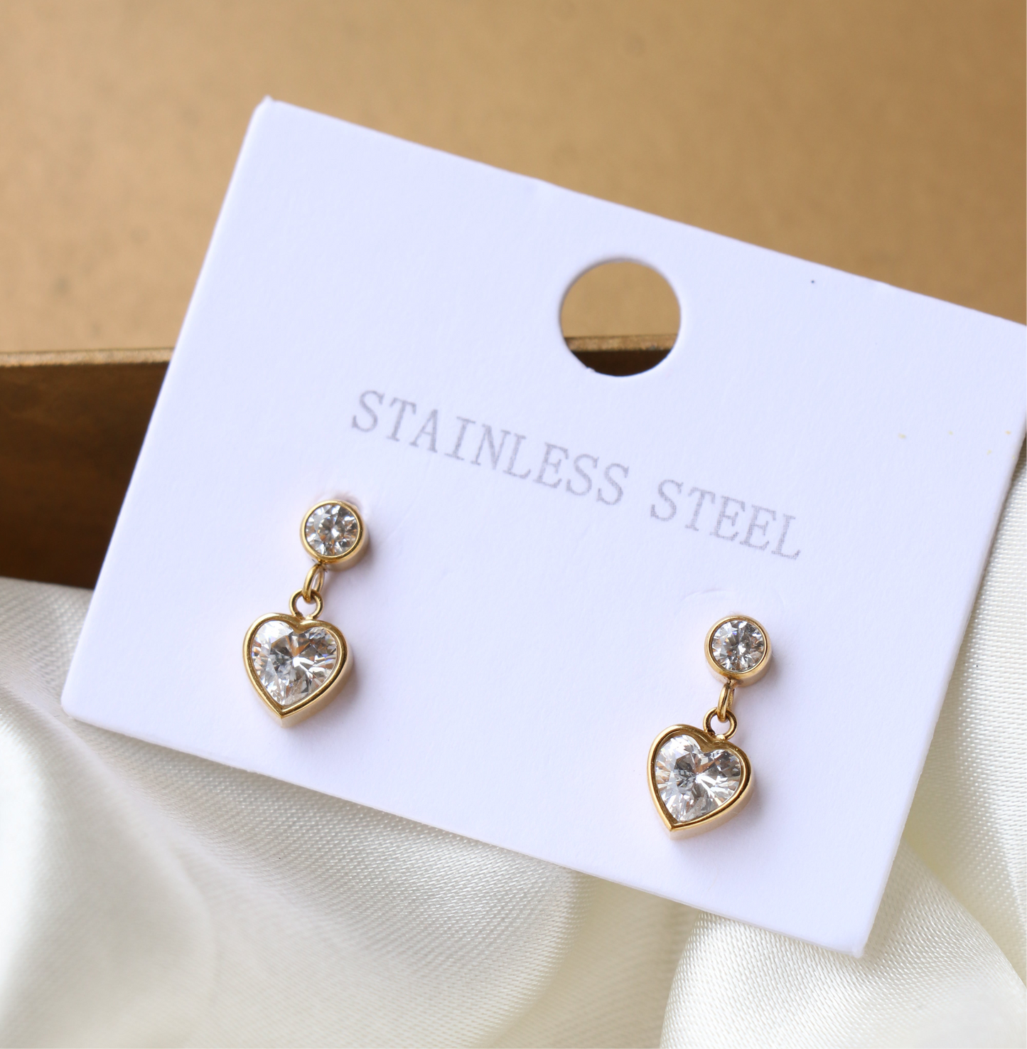 Tiny Pixie Heart Earrings
