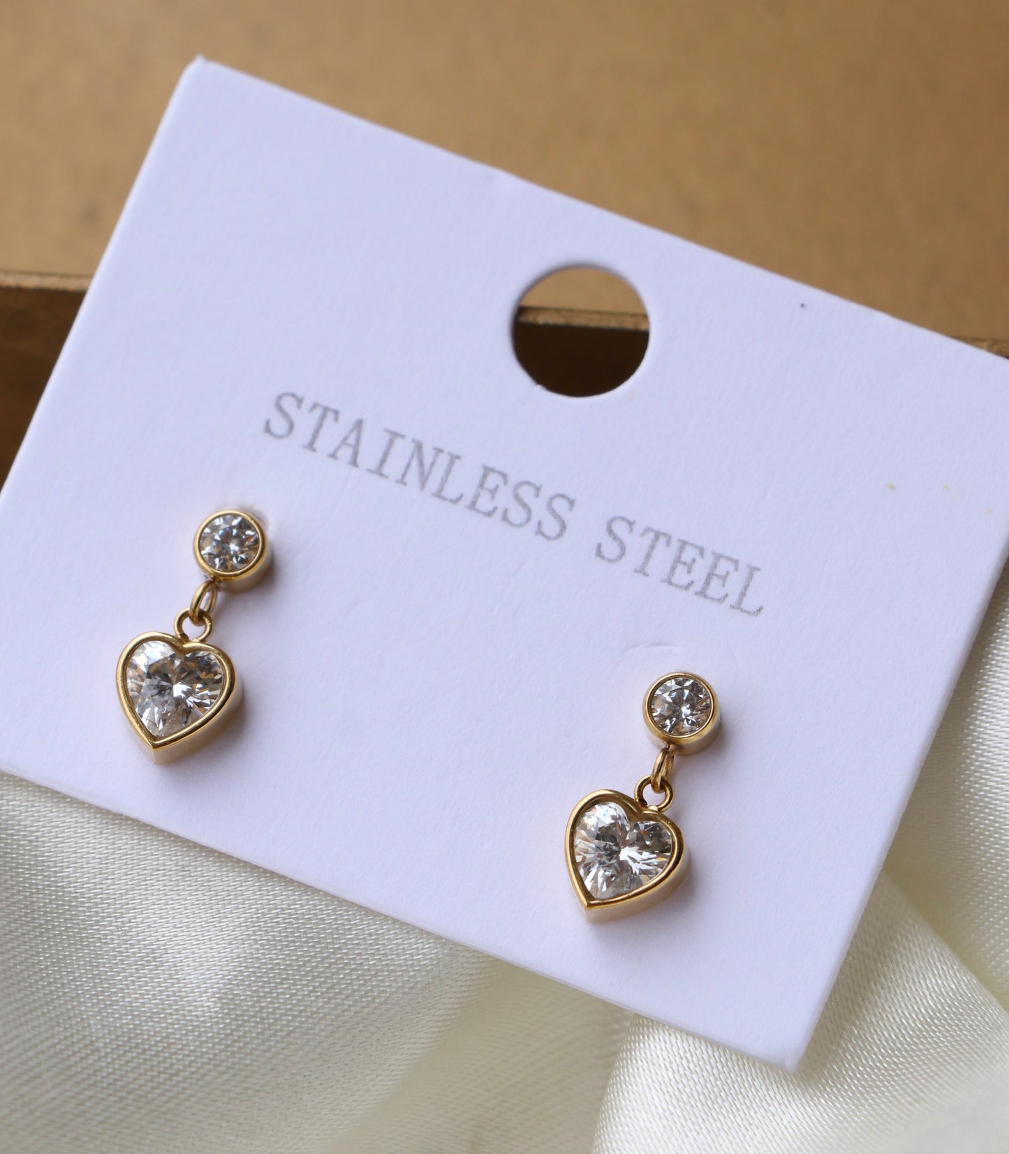 Tiny Pixie Heart Earrings