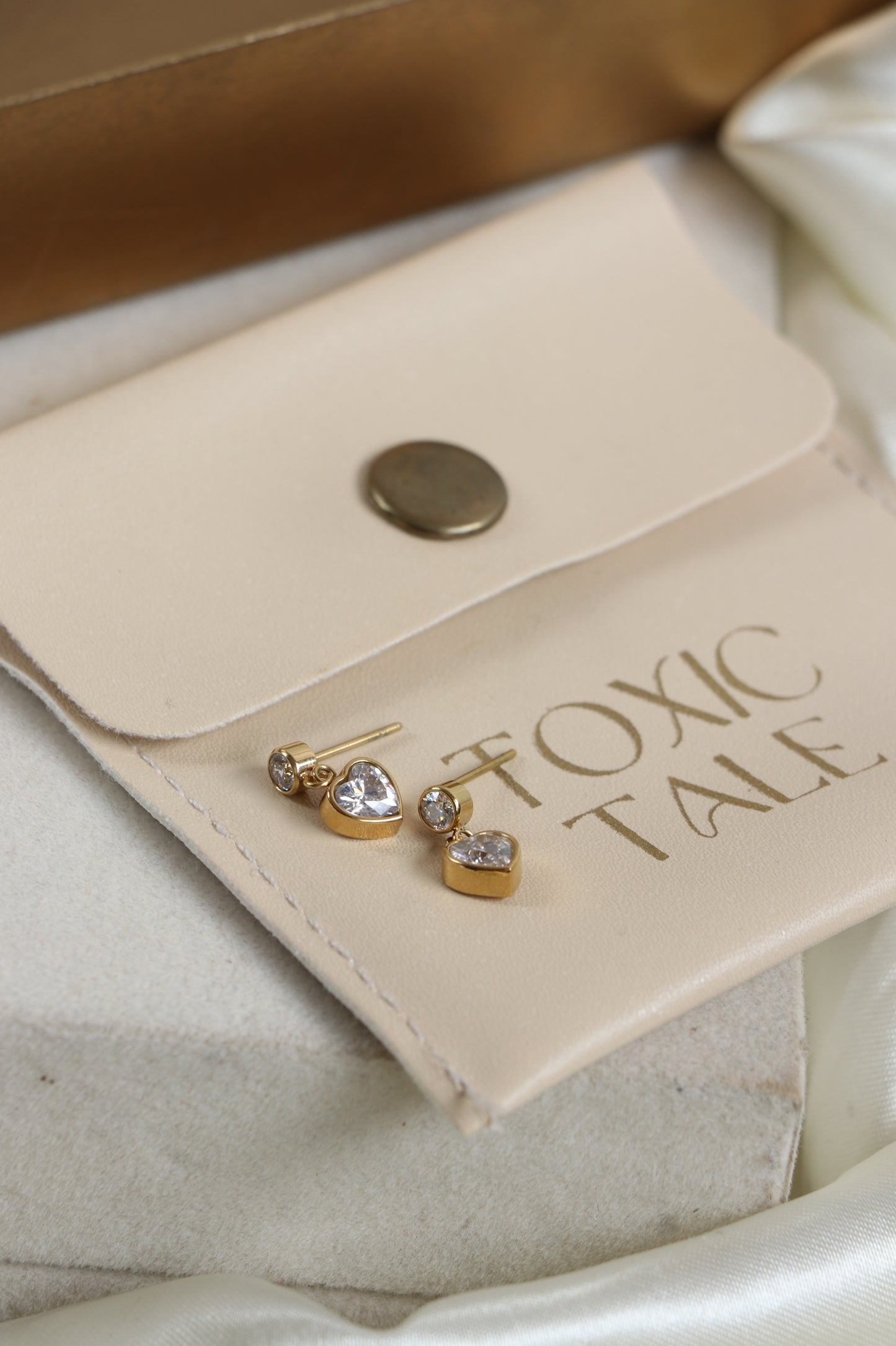 Tiny Pixie Heart Earrings