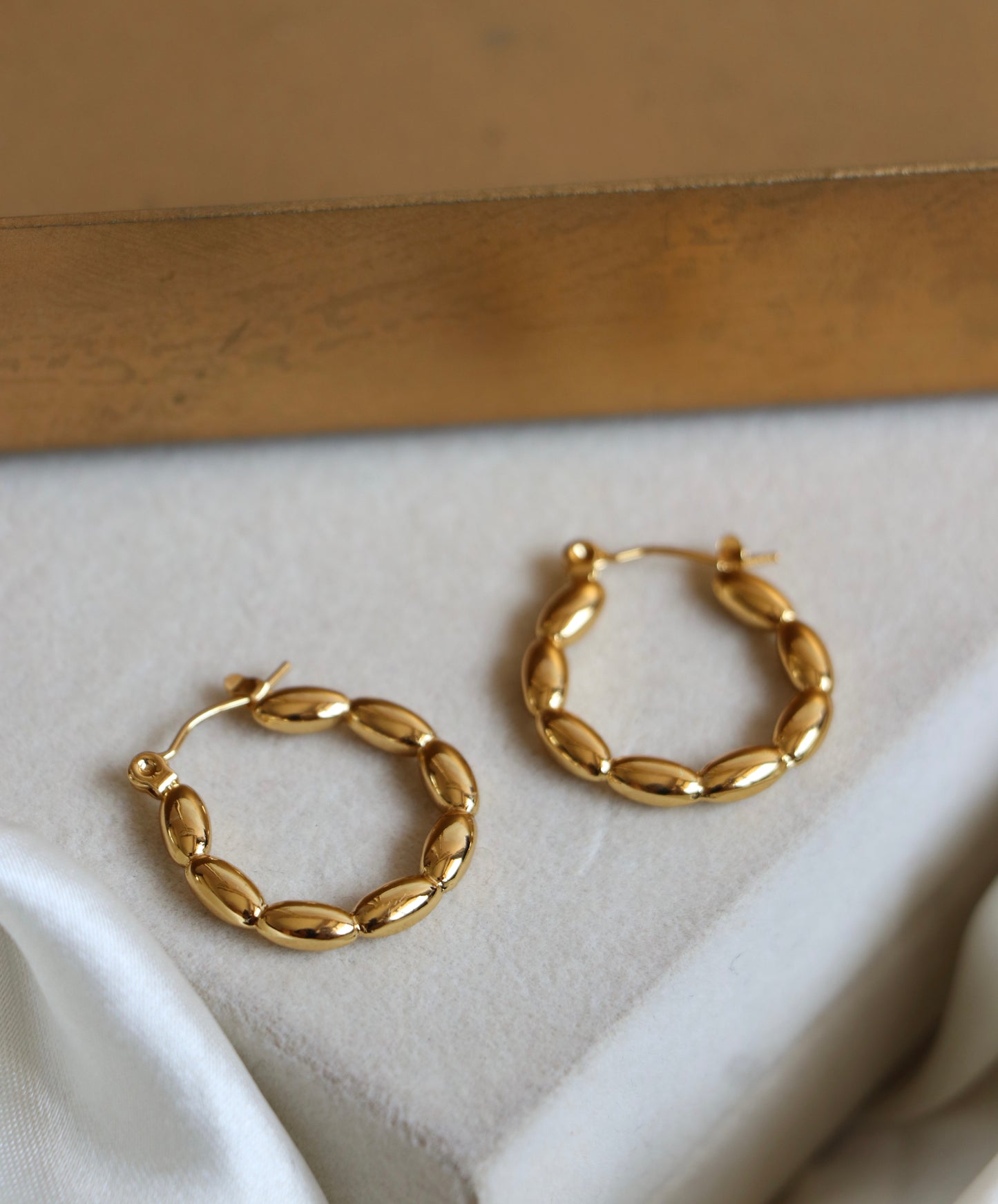 Klara Beaded Hoops