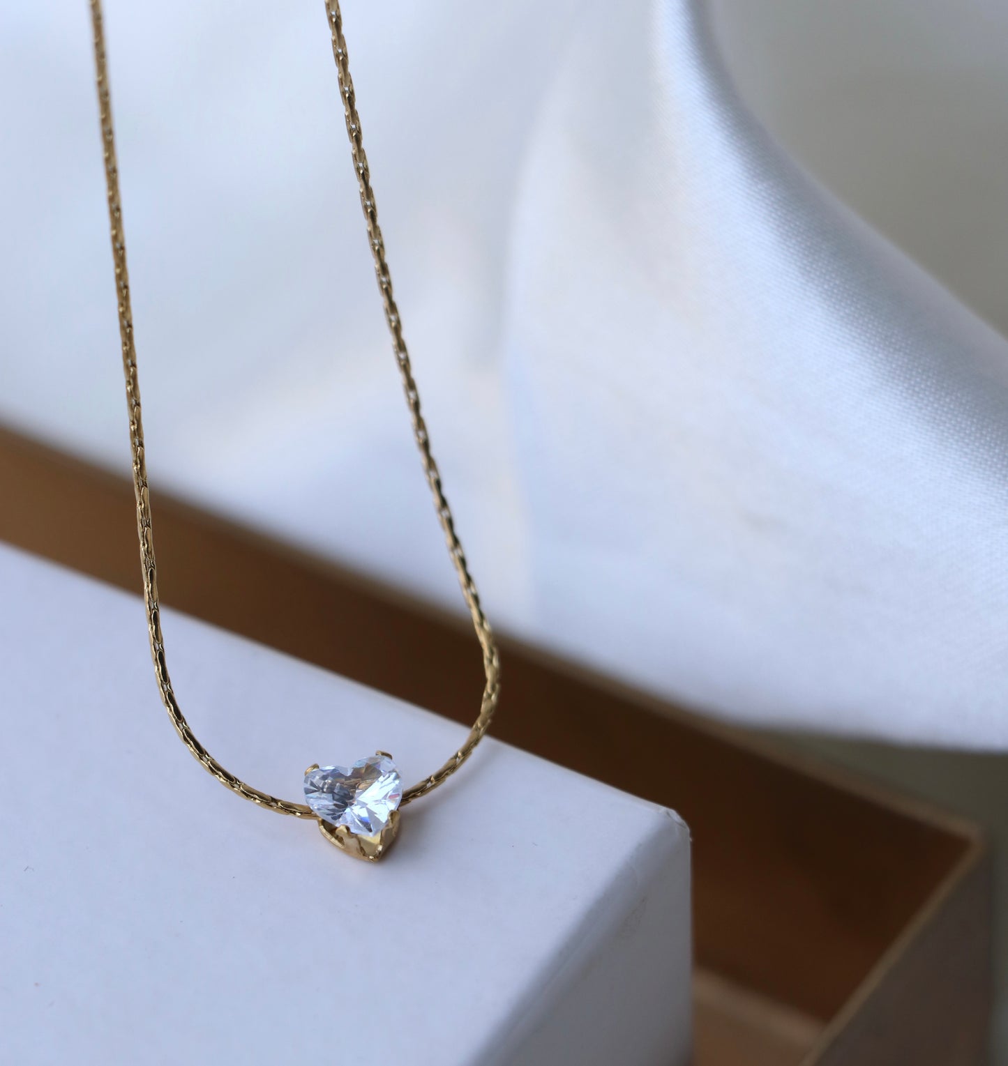 Ariel Heart Diamond Necklace