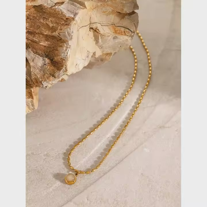 Ginger Stone Necklace