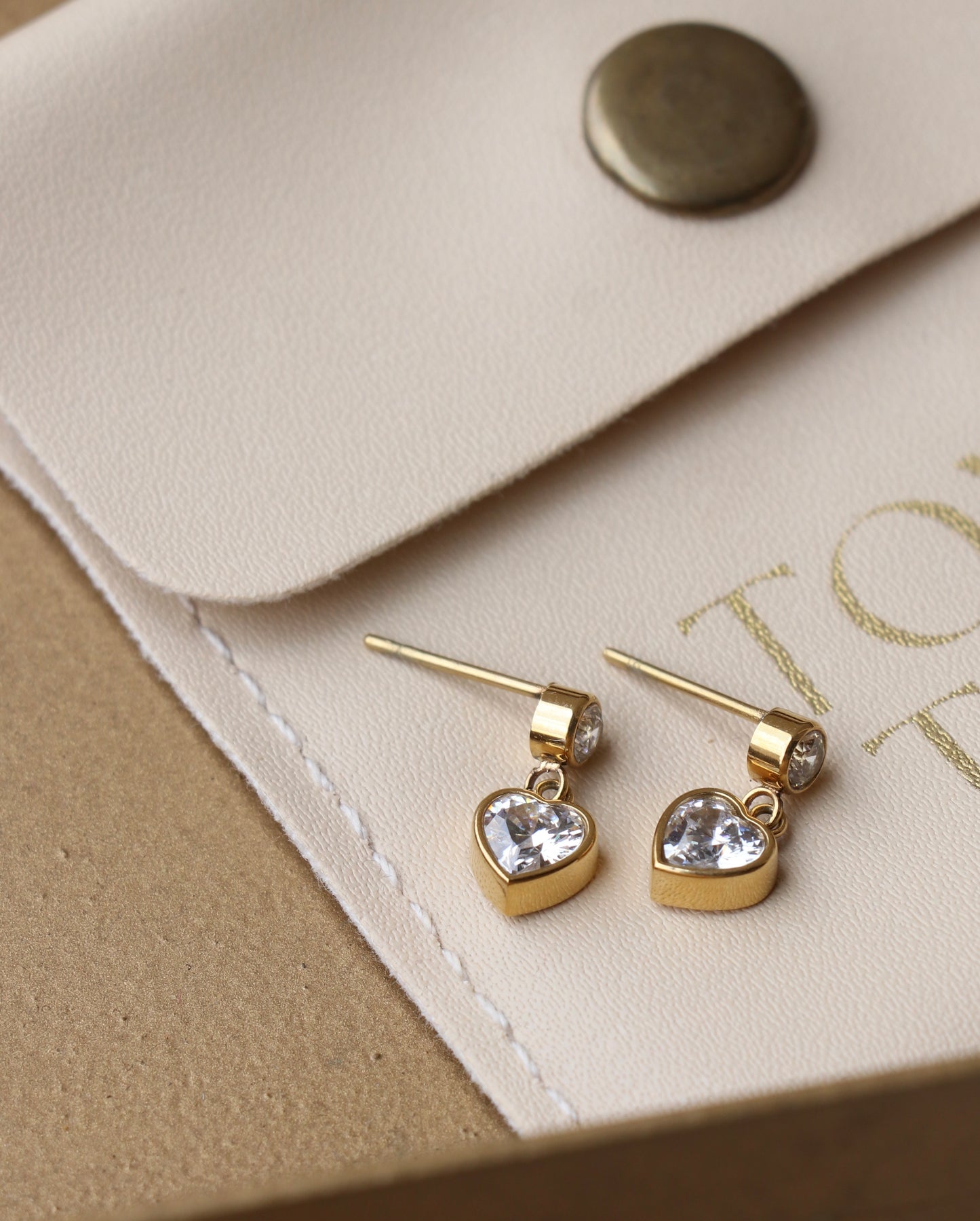 Tiny Pixie Heart Earrings