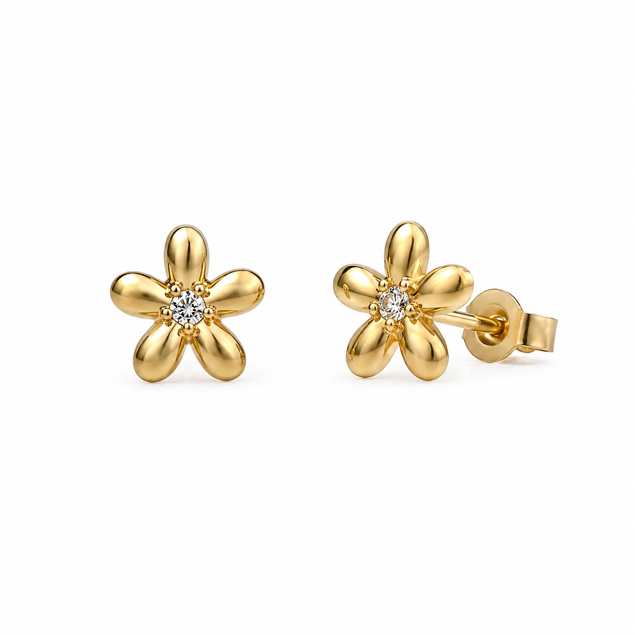 Gold Daisy Studs