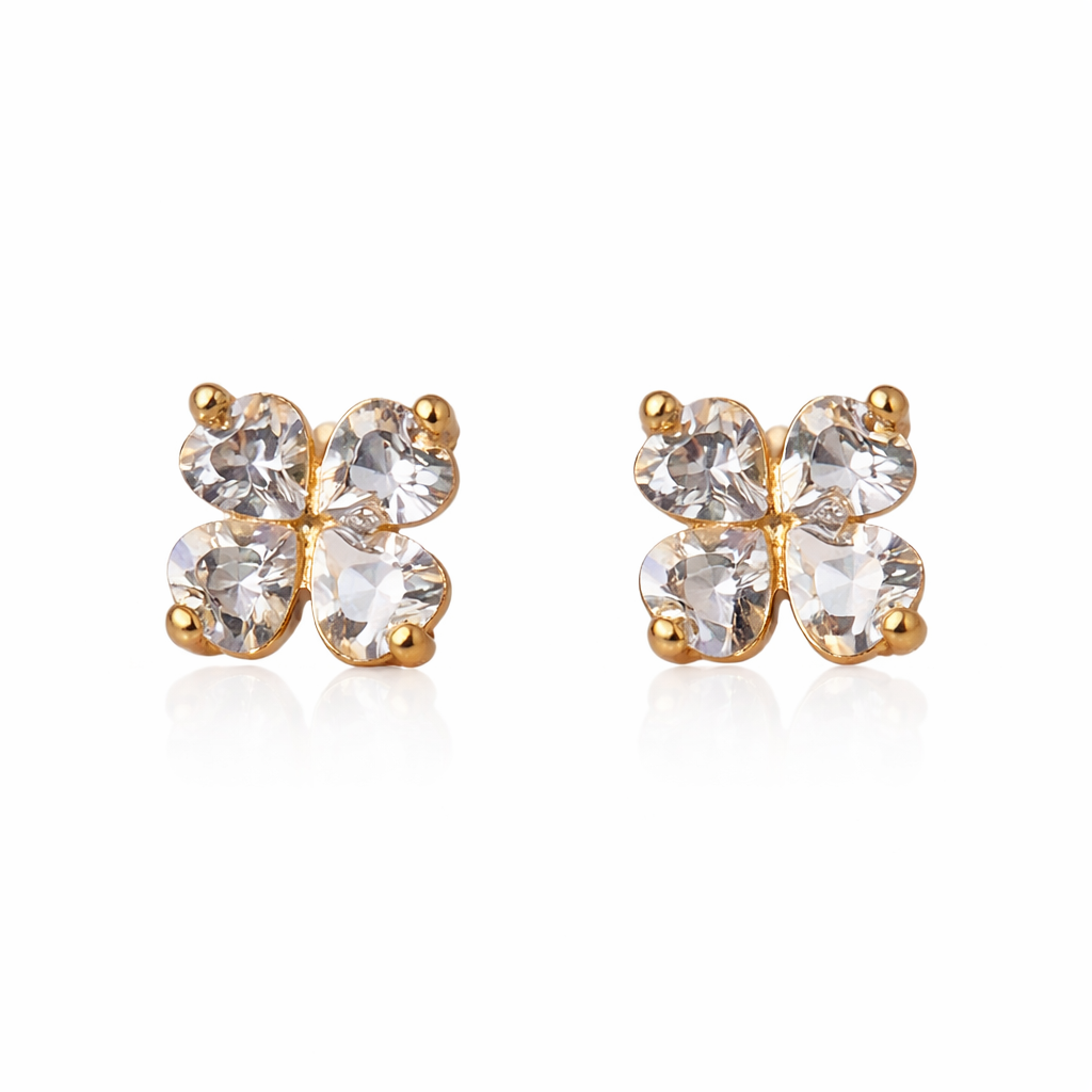 Zirconia Petal Studs