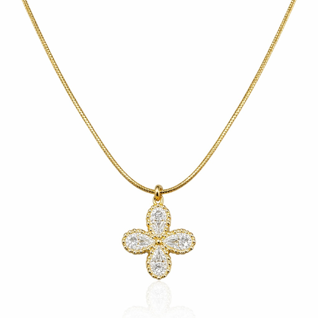 Jane Daisy Zirconia Necklace