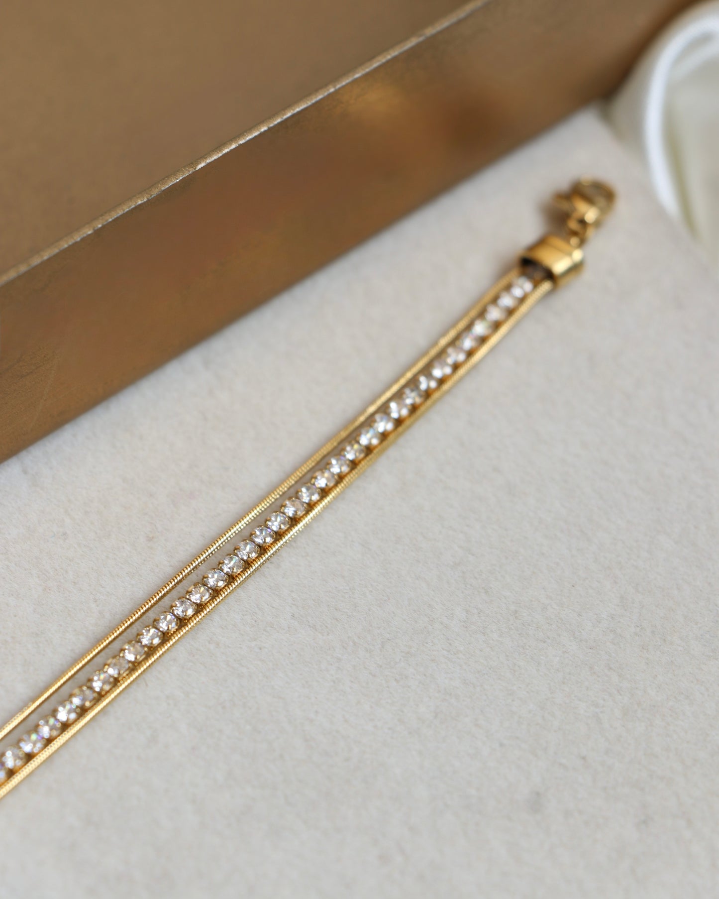 Juliet Zirconia Triple Layered Bracelet