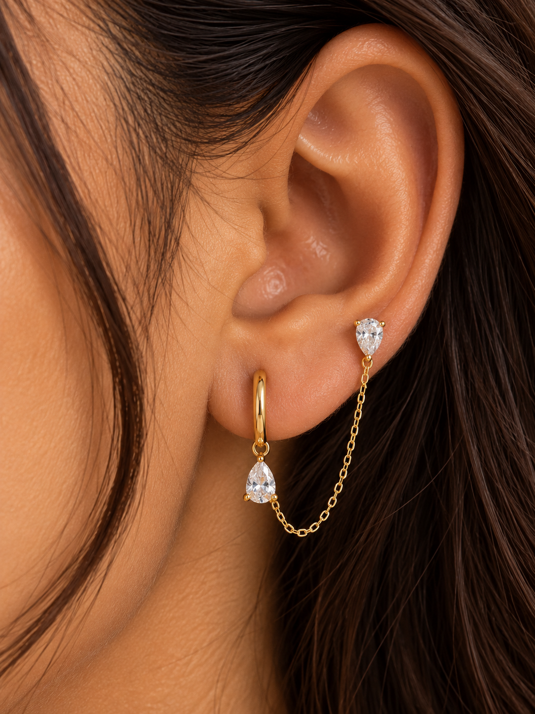 The Riviera Dual Piercing Earring