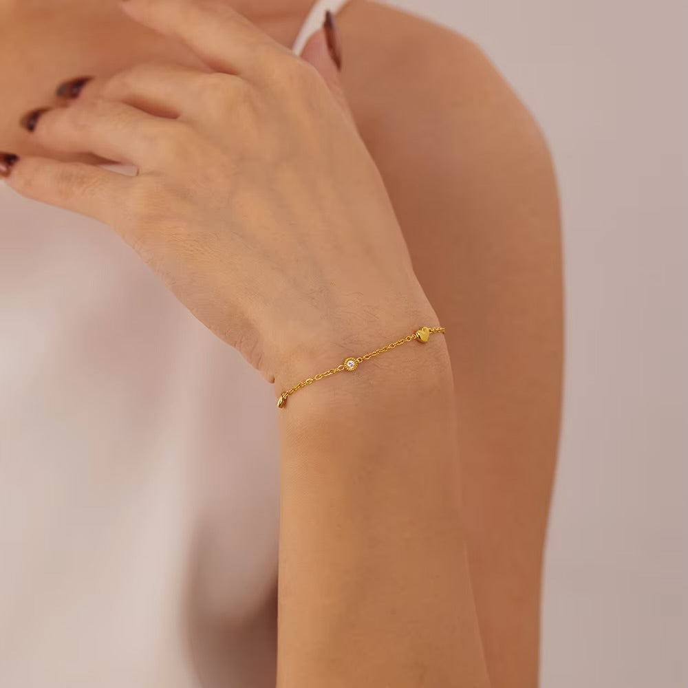 Dainty Ira Heart Bracelet