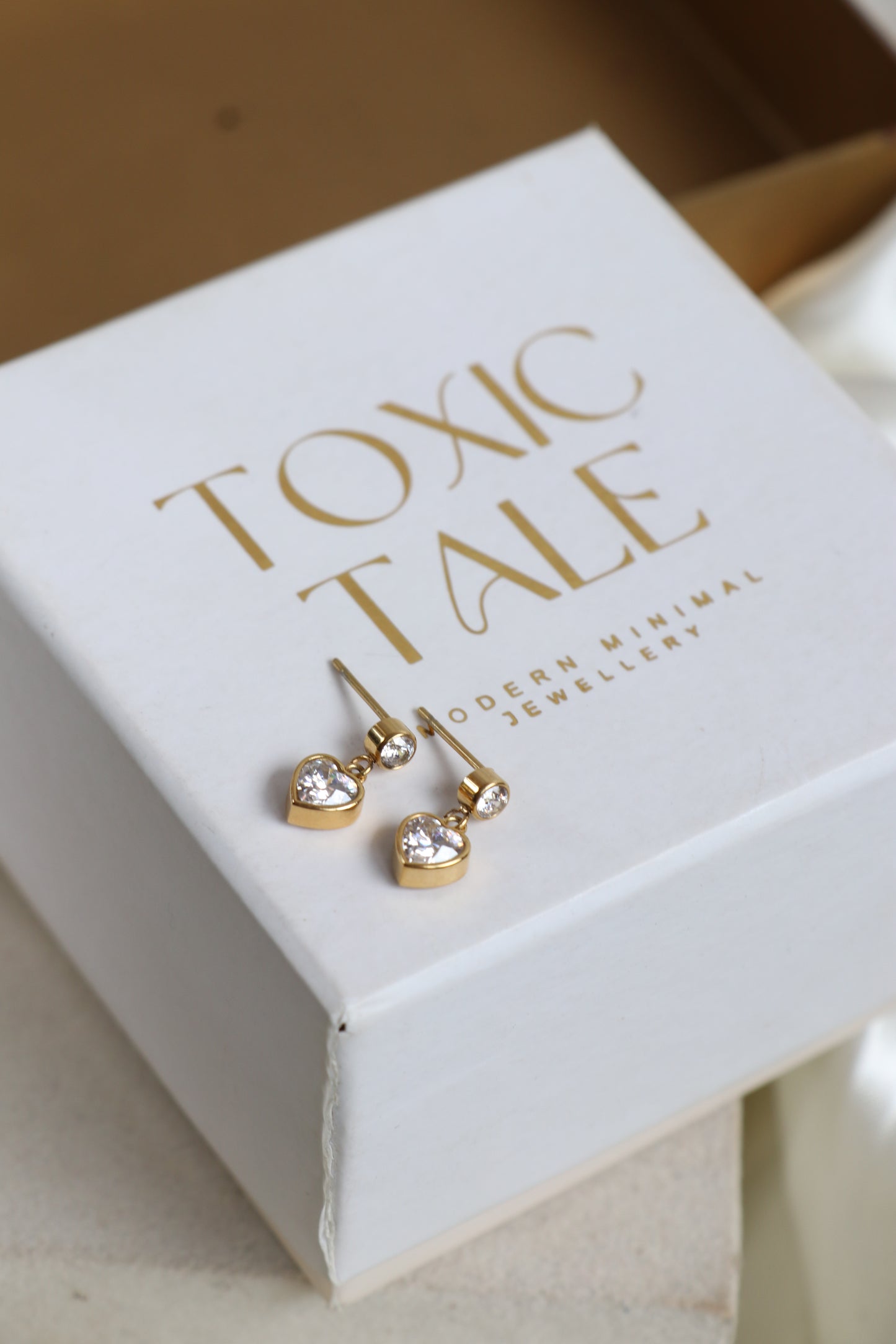 Tiny Pixie Heart Earrings