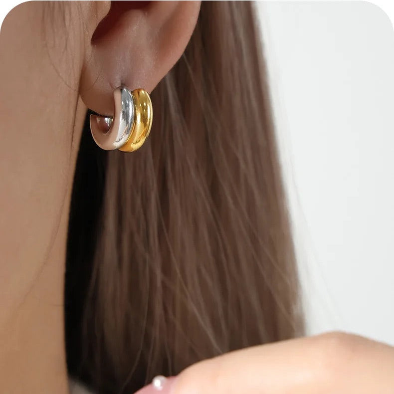 Mini Dual Metal Hoops