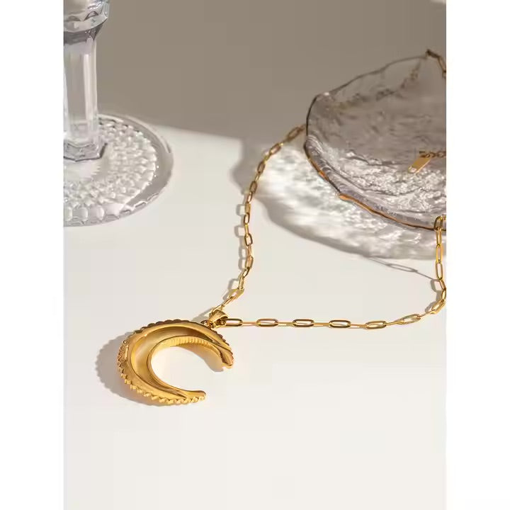 Zirconia Lunar Necklace