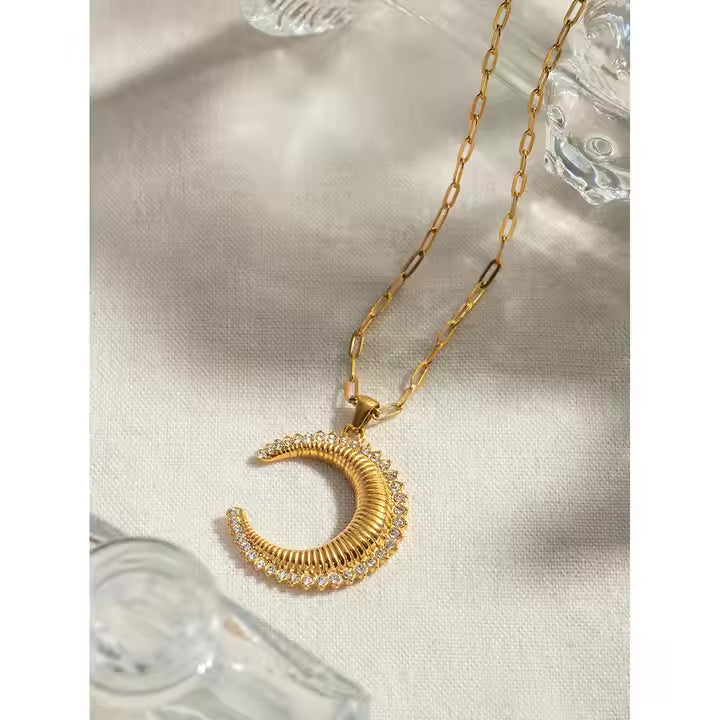 Zirconia Lunar Necklace