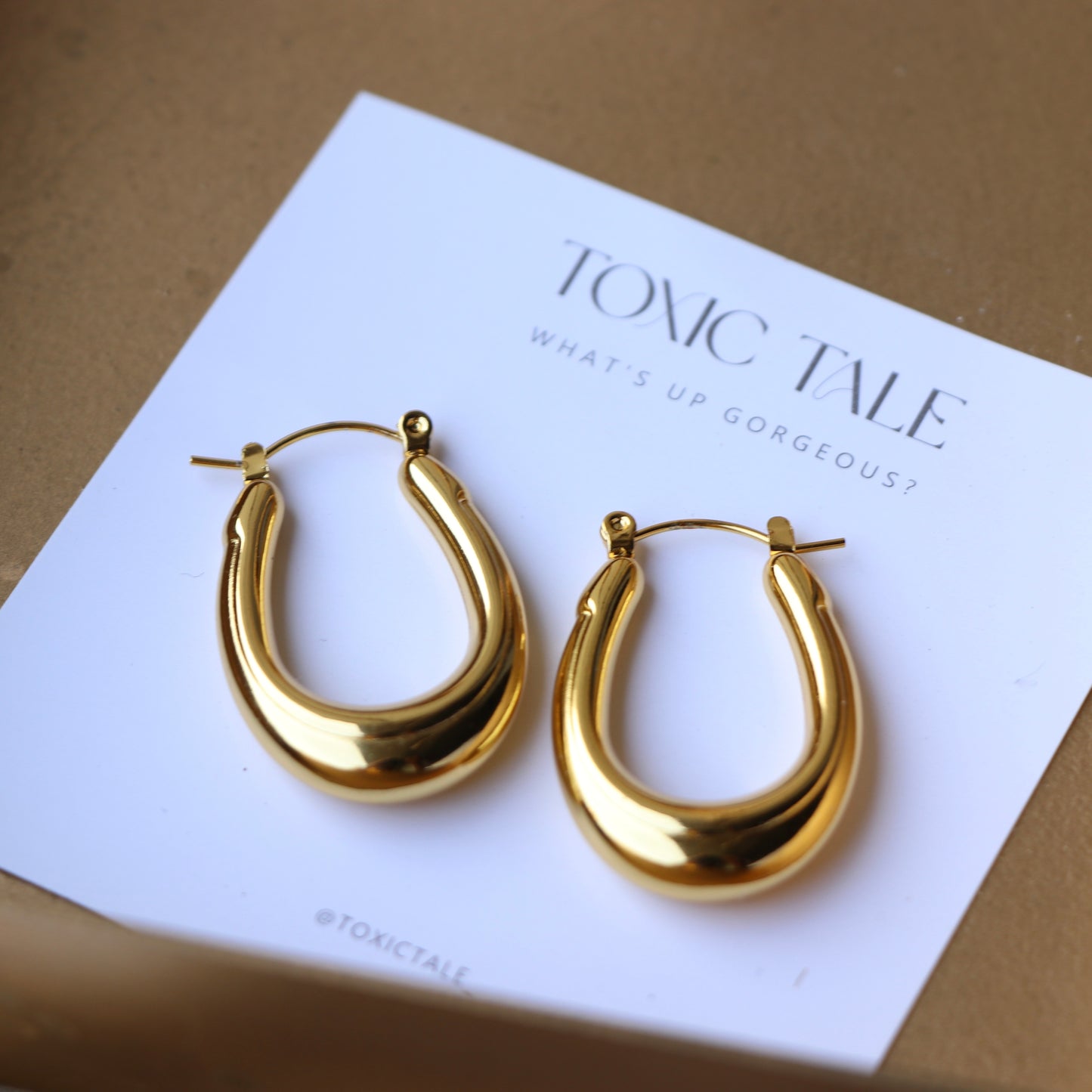 Clementine Gold Hoops