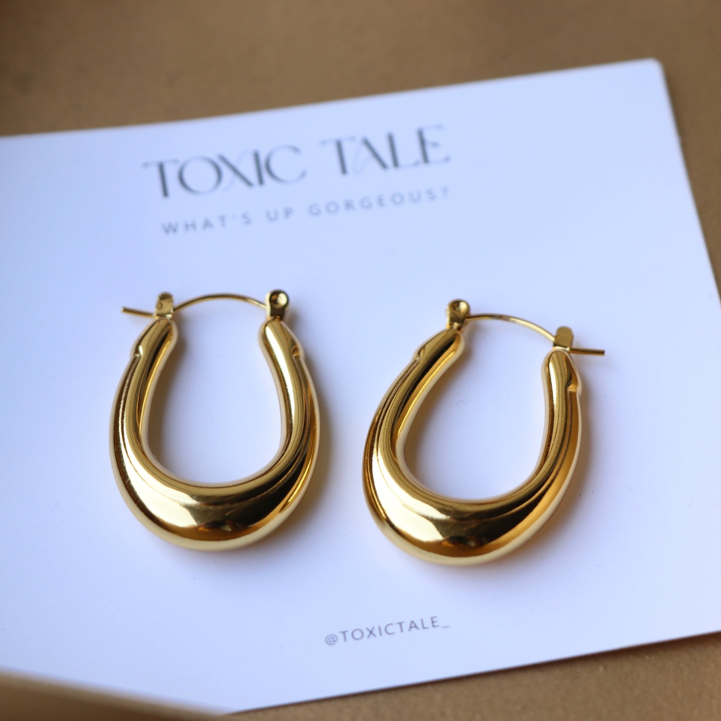 Clementine Gold Hoops