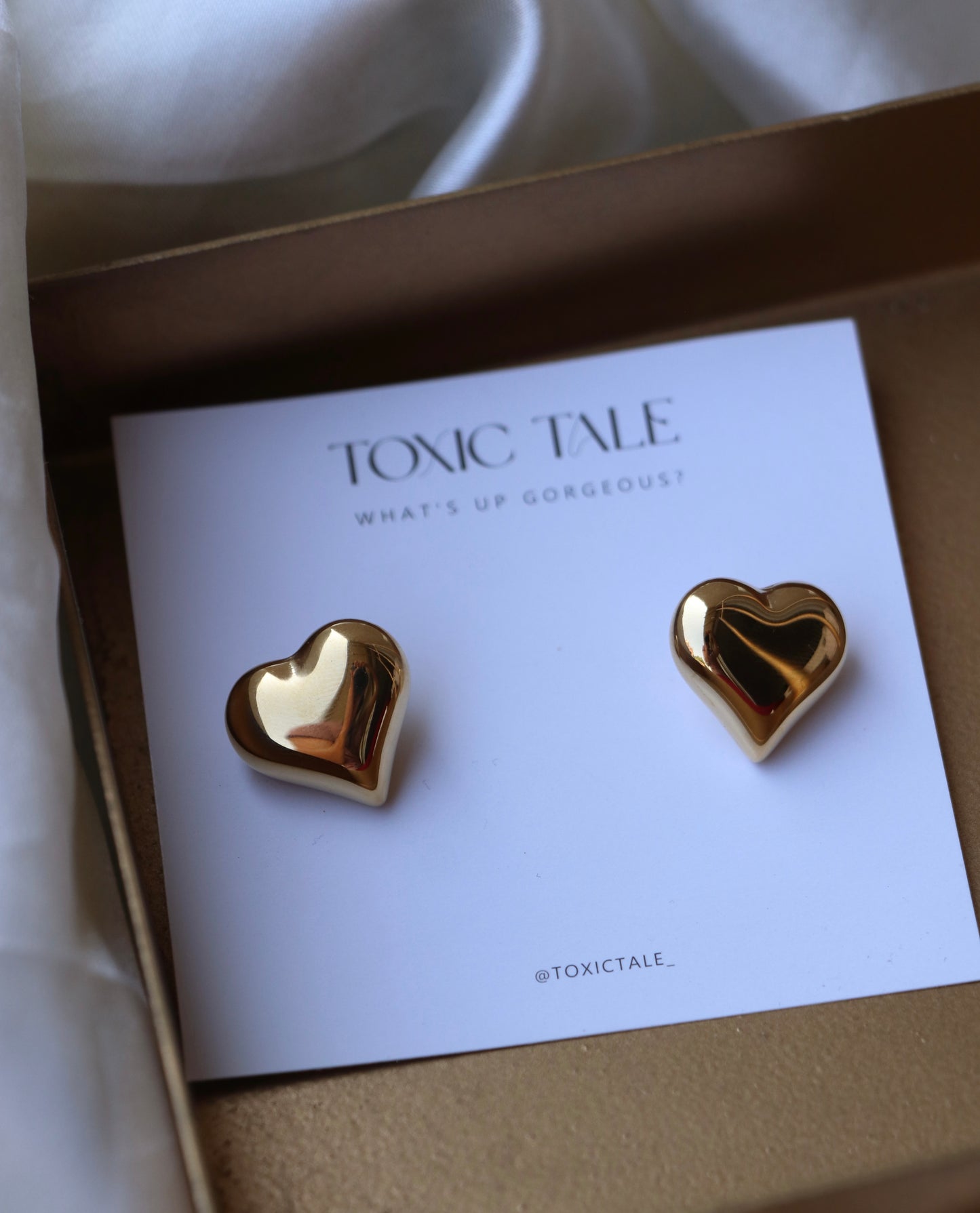 Cupid Heart Studs