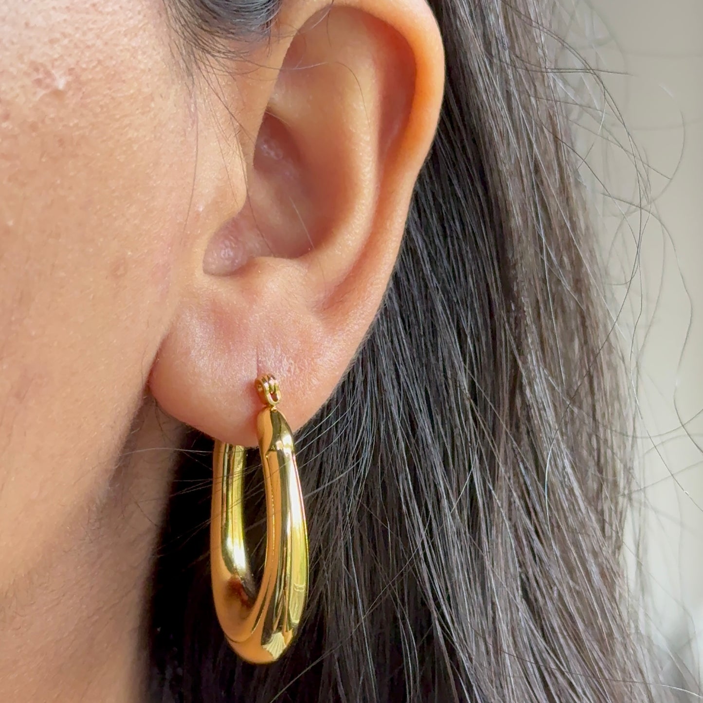 Clementine Gold Hoops