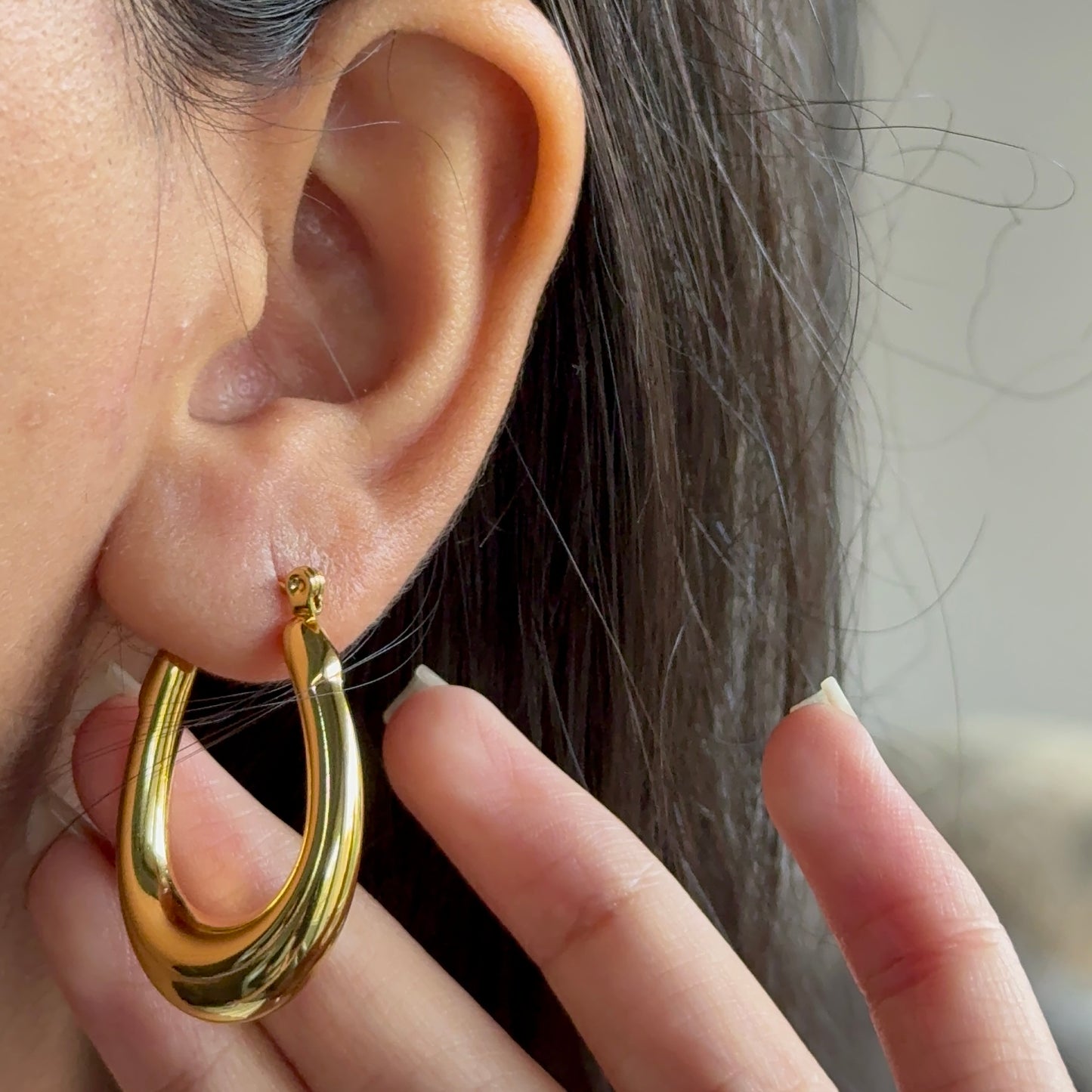 Clementine Gold Hoops