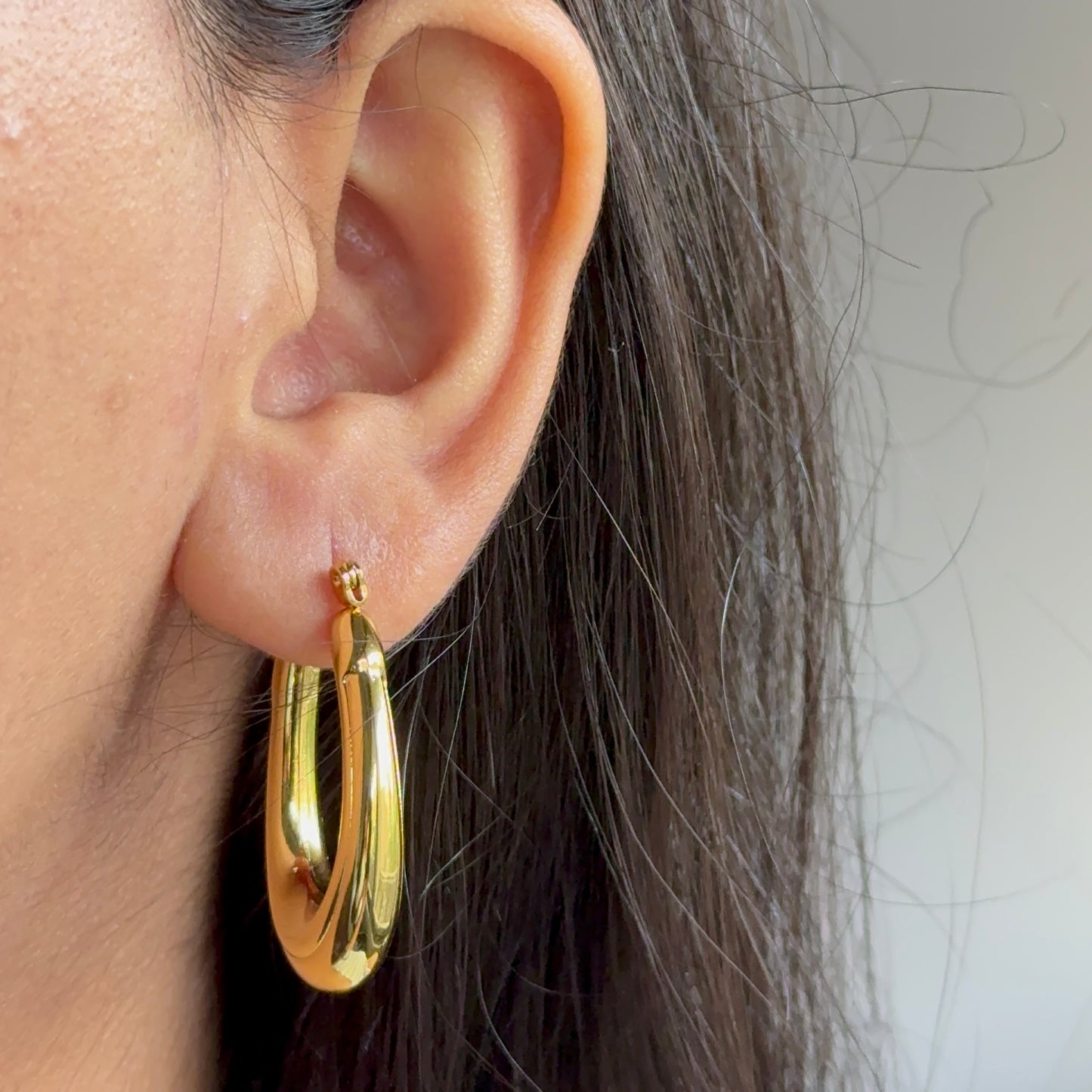 Clementine Gold Hoops