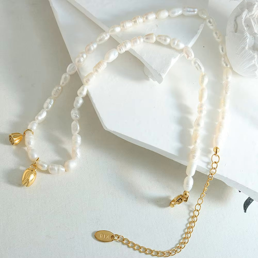 Alexandra Natural Pearl Necklace