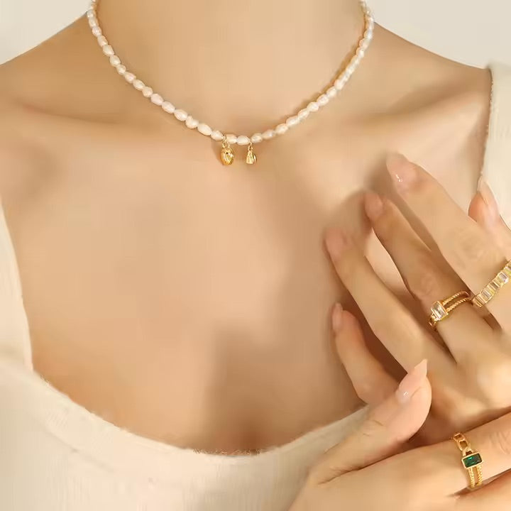 Alexandra Natural Pearl Necklace