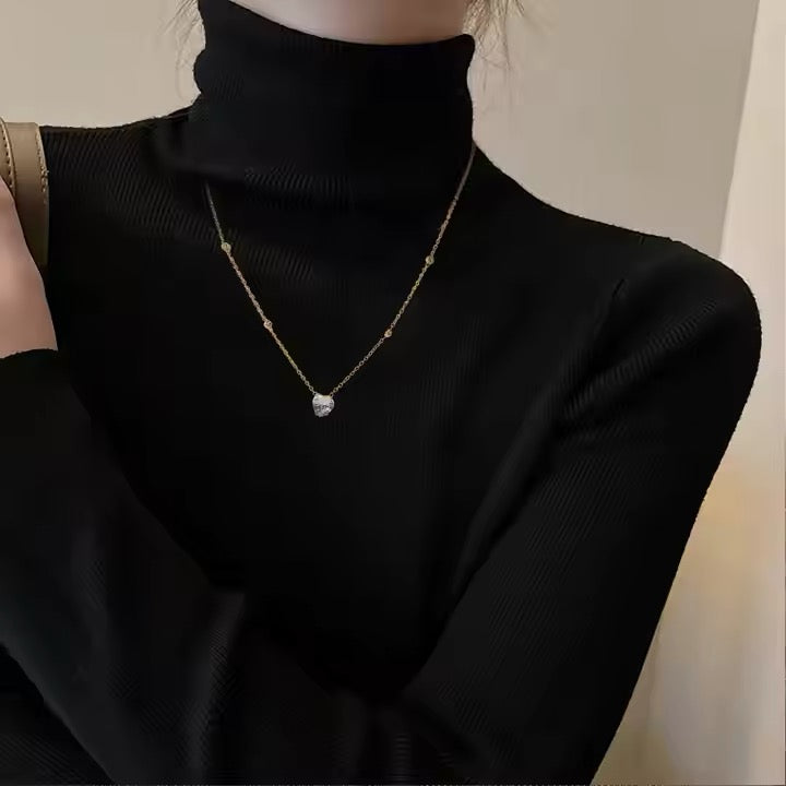 Zoe Zirconia Heart Necklace