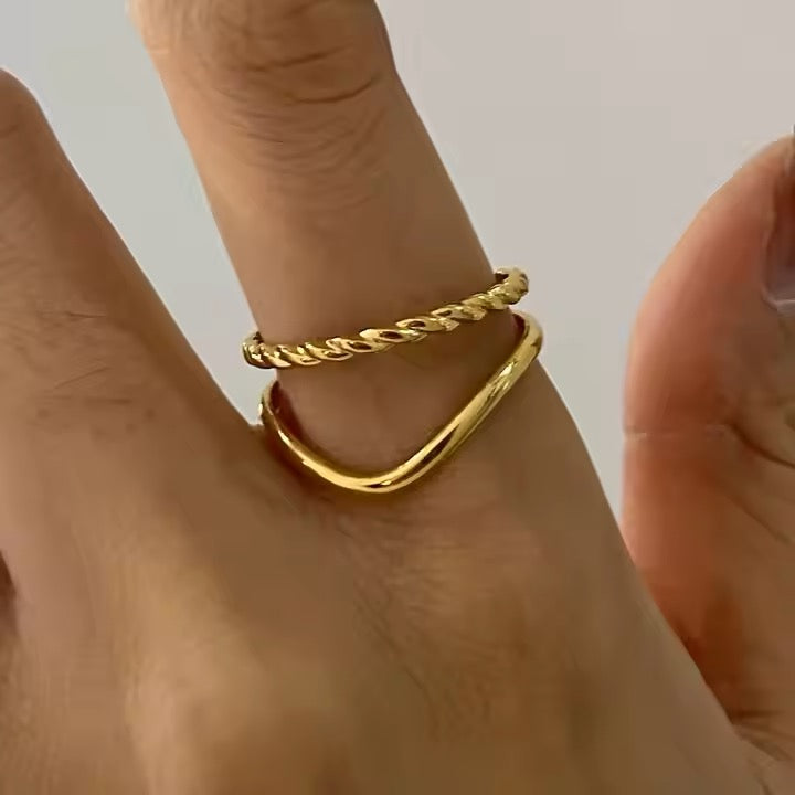 Mariandra Dual Diamond Ring (Adjustable)