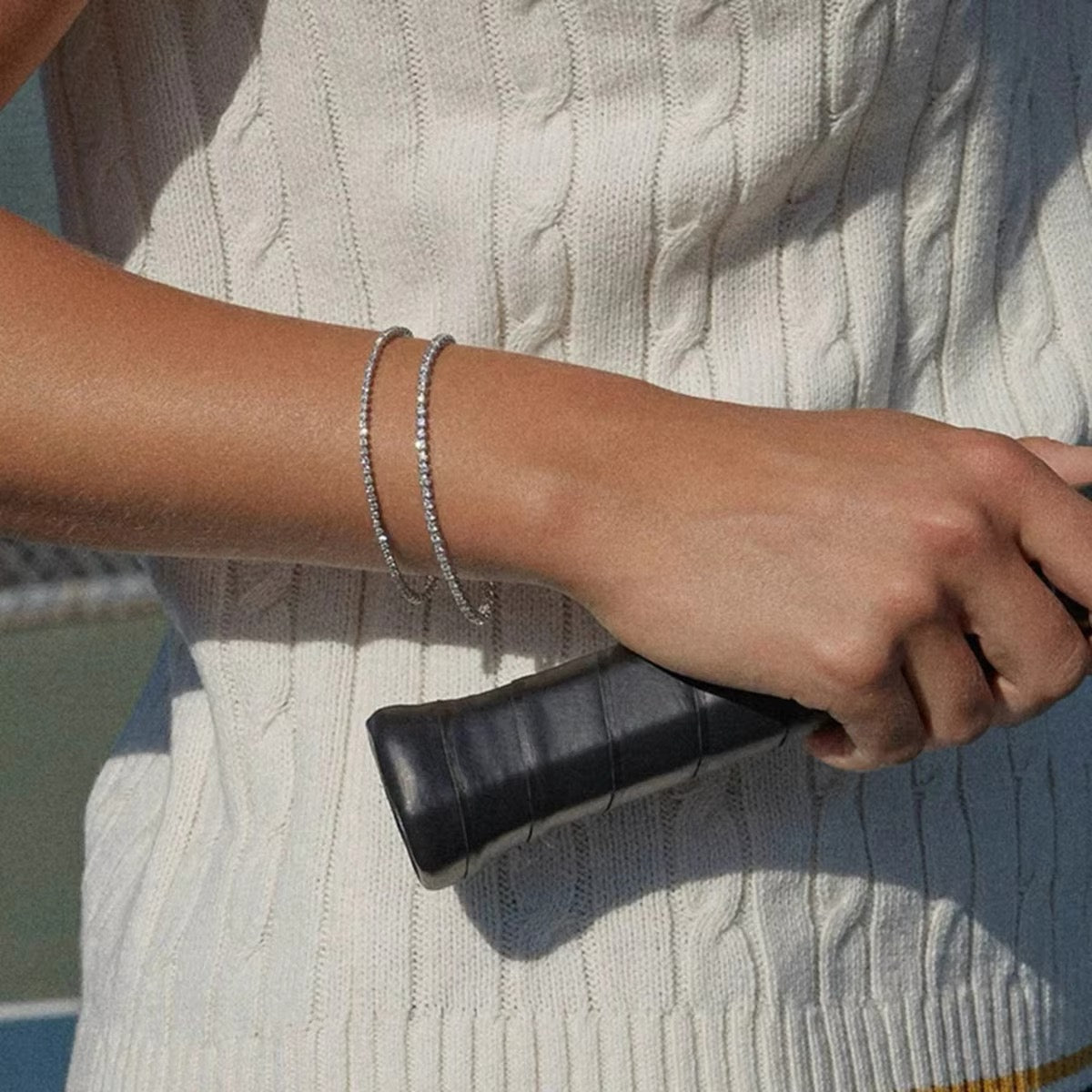 Bella Hadid Tennis Bracelet