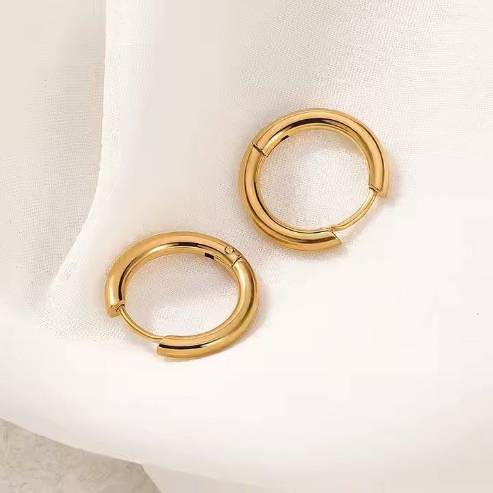 Sasha Mini Round Hoops