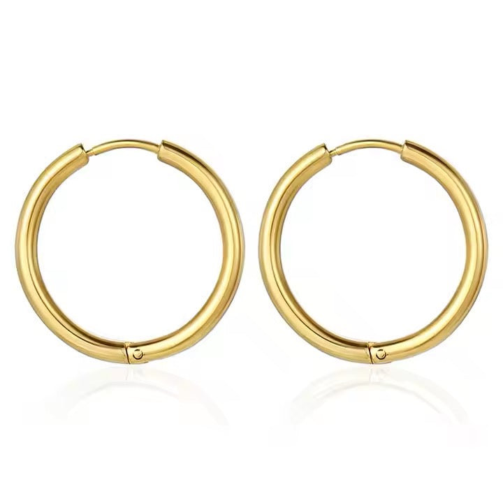 Sasha Mini Round Hoops
