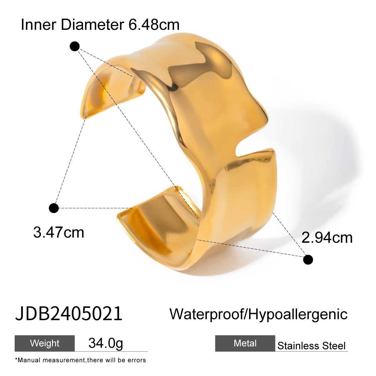 Kriss Iconic Gold Band Bracelet