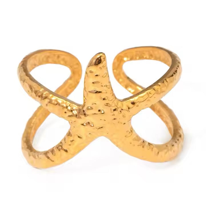 Sea Starfish Ring (Adjustable)