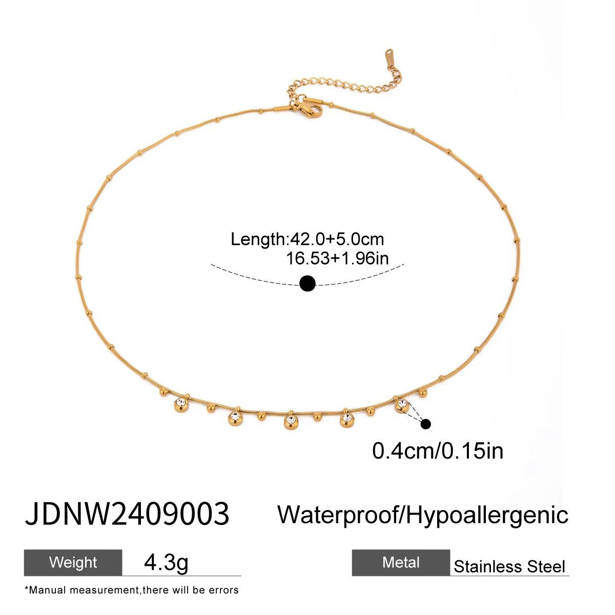 Delia Zirconia Necklace
