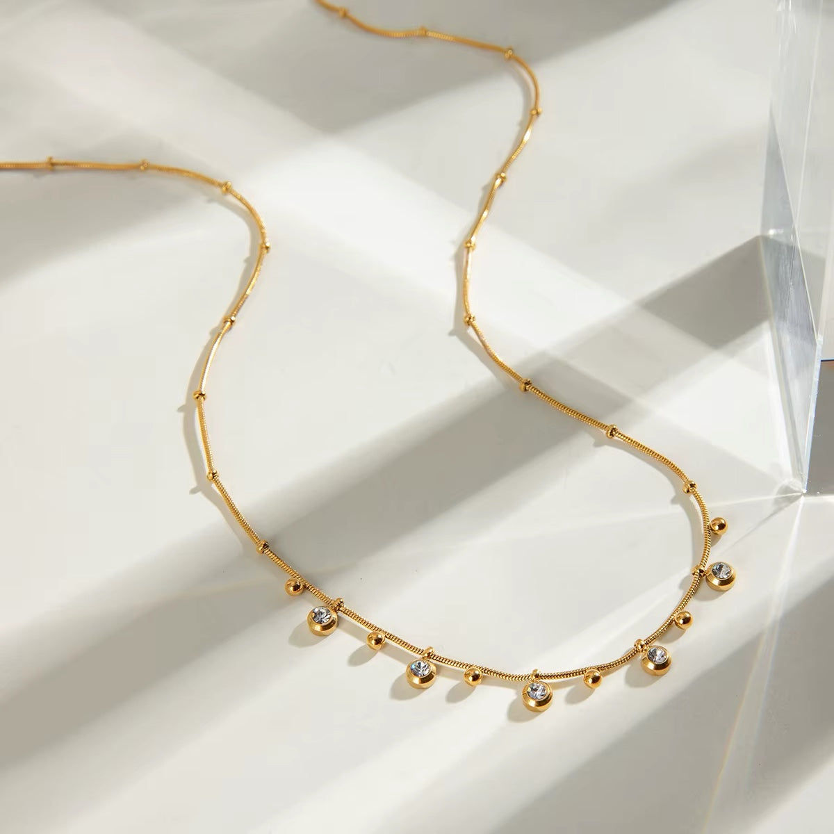 Delia Zirconia Necklace