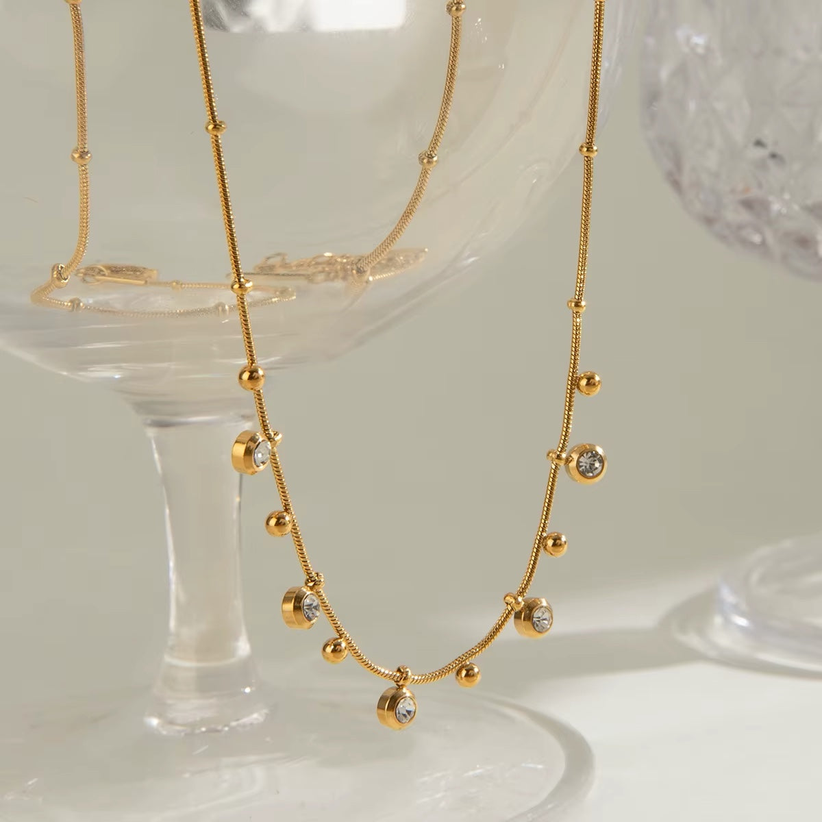 Delia Zirconia Necklace
