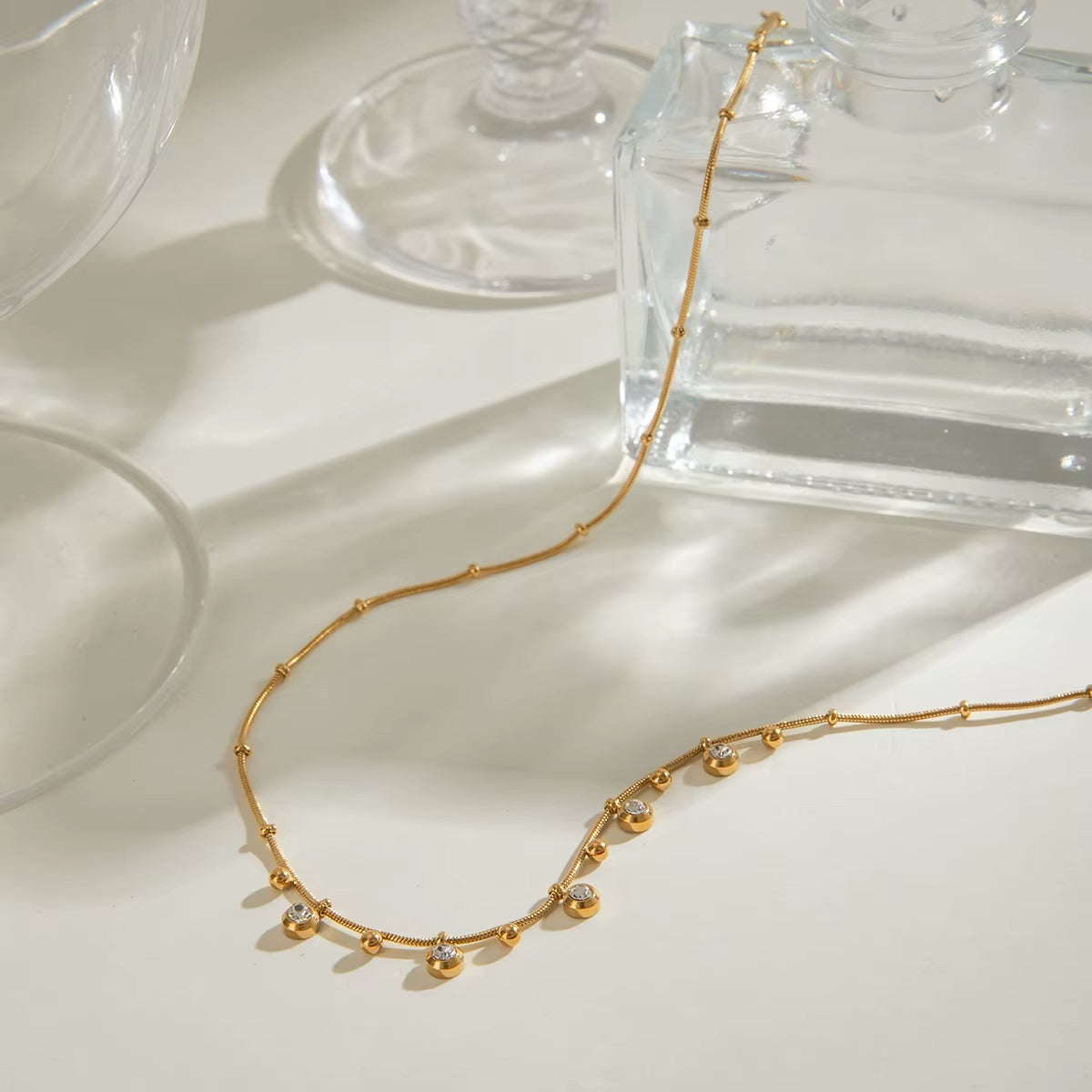 Delia Zirconia Necklace