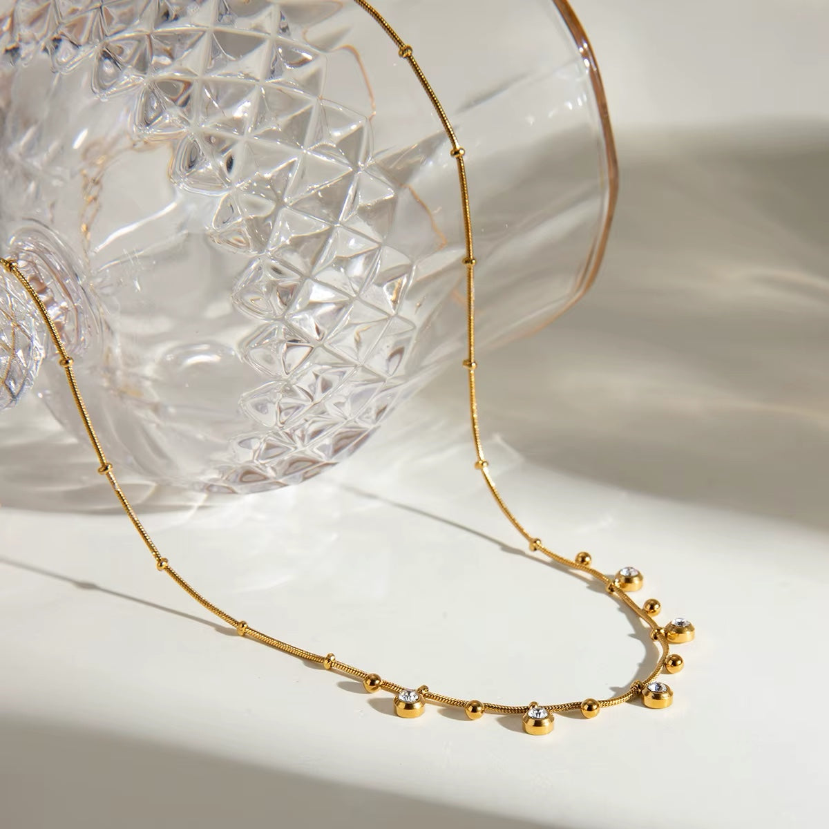 Delia Zirconia Necklace