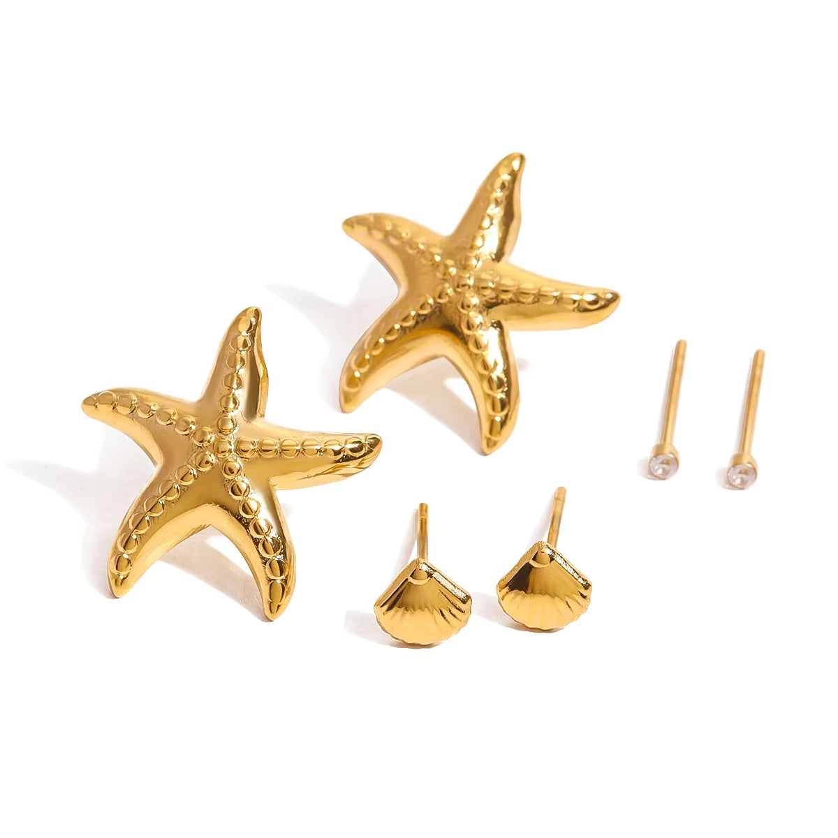 Three Piercing Ocean Studs