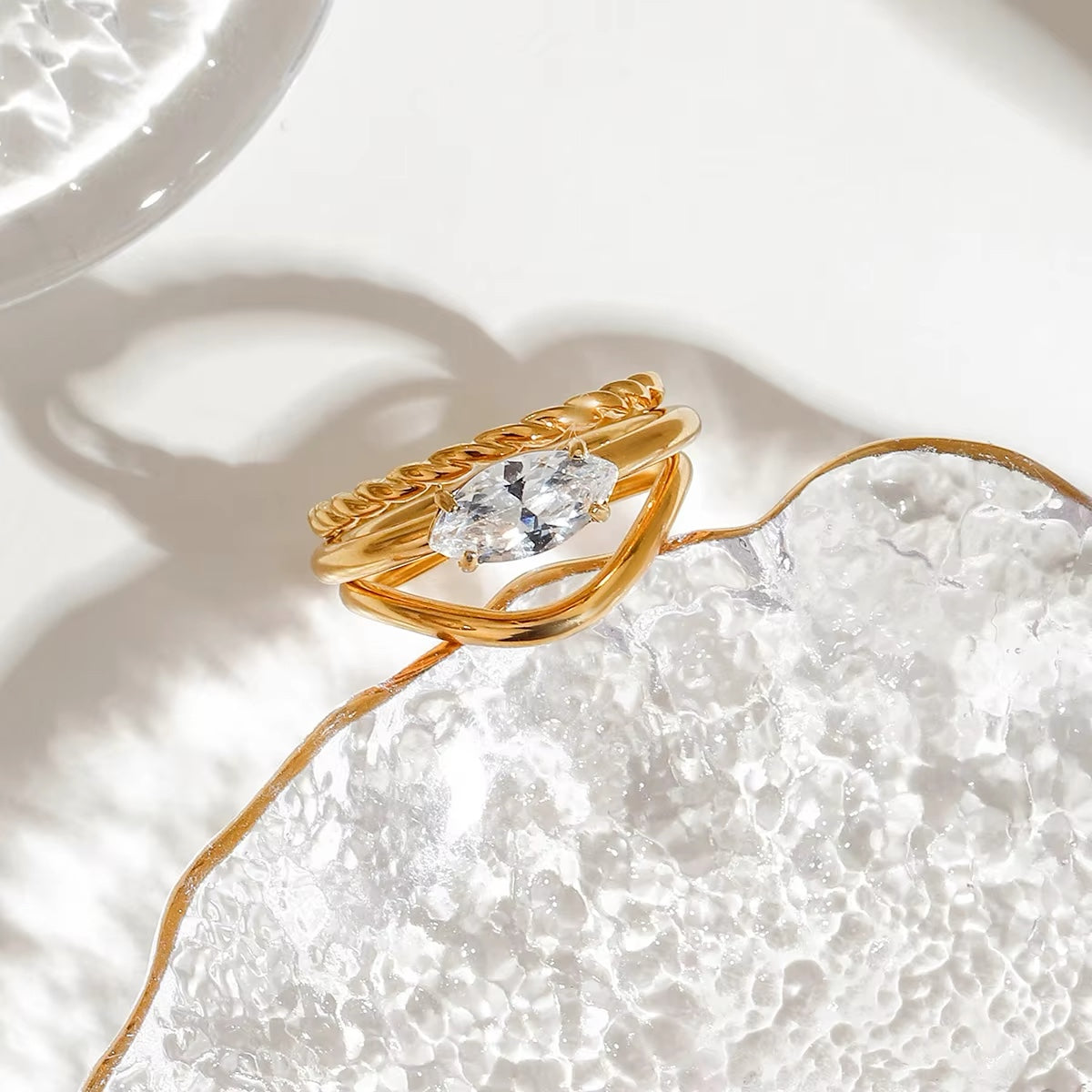 Mariandra Dual Diamond Ring (Adjustable)