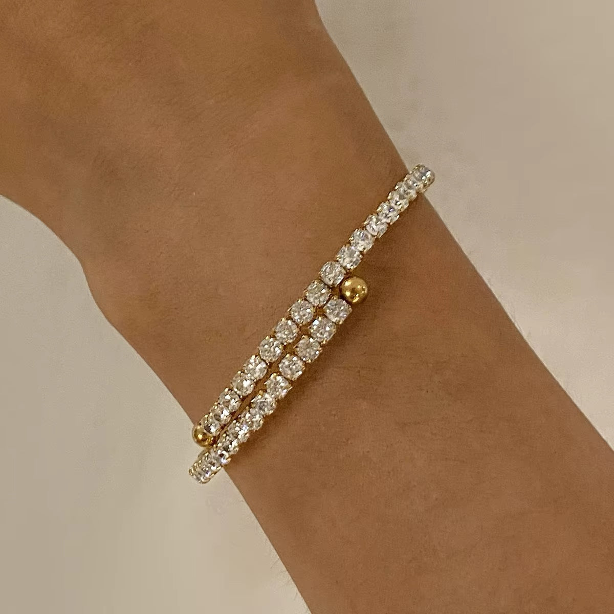 Jaqueline Zirconia Bracelet (Adjustable)