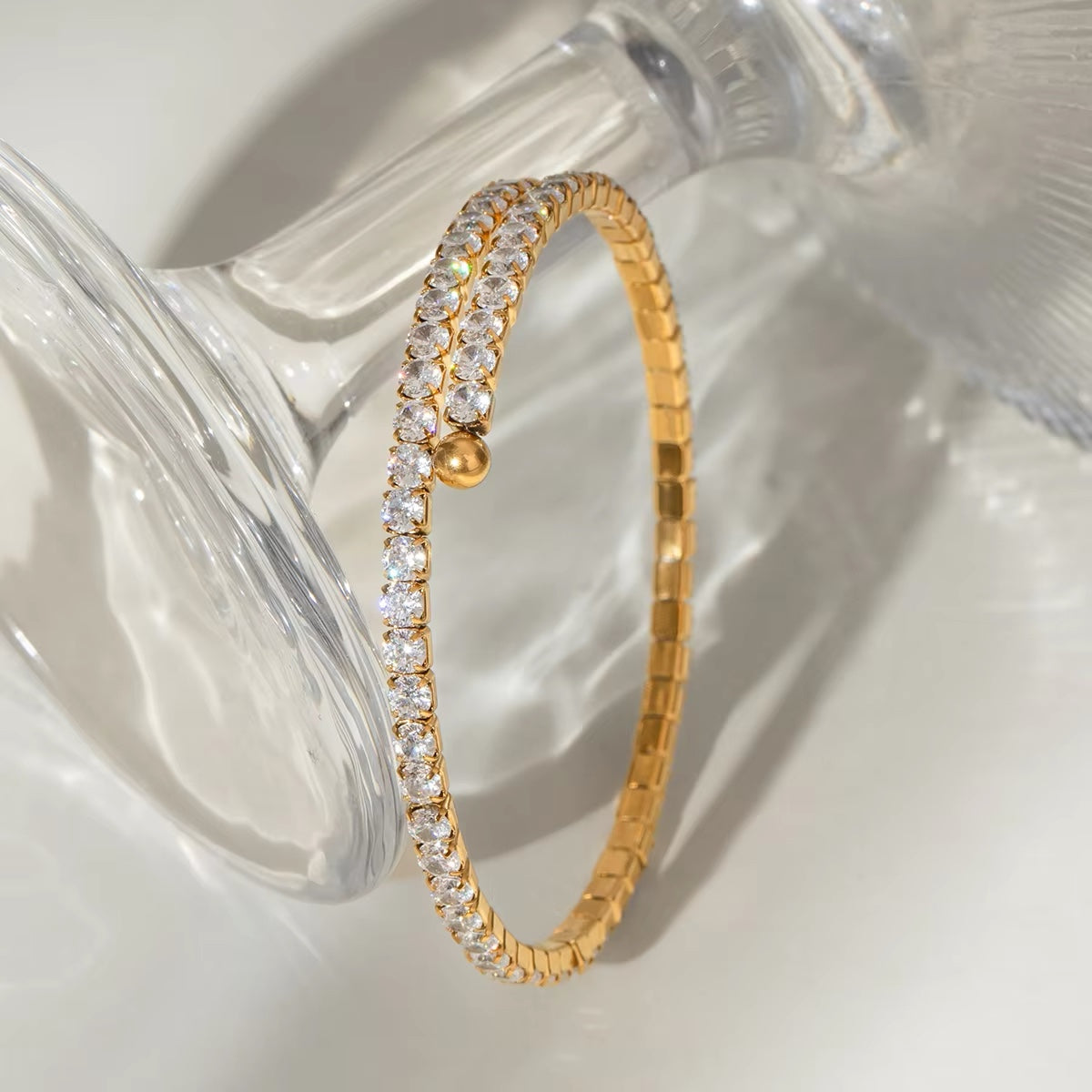 Jaqueline Zirconia Bracelet (Adjustable)