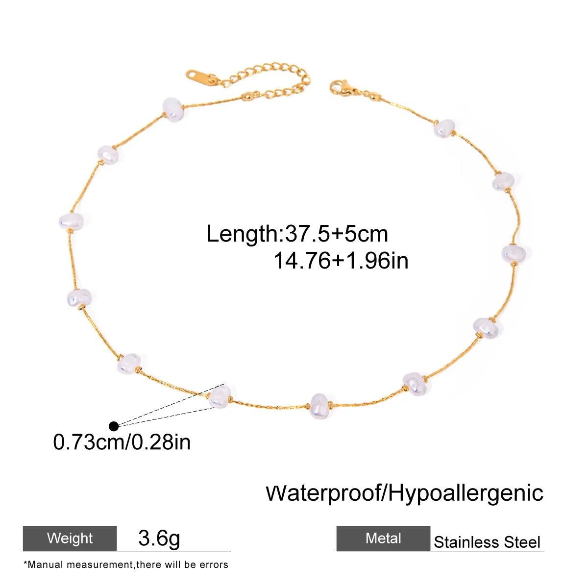 Rebecca Natural Pearl Necklace